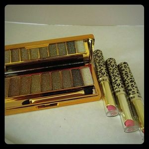 Eyeshadow, lipsticks